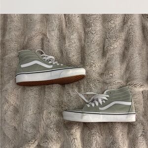Vans Sage Green High-Top Sneakers